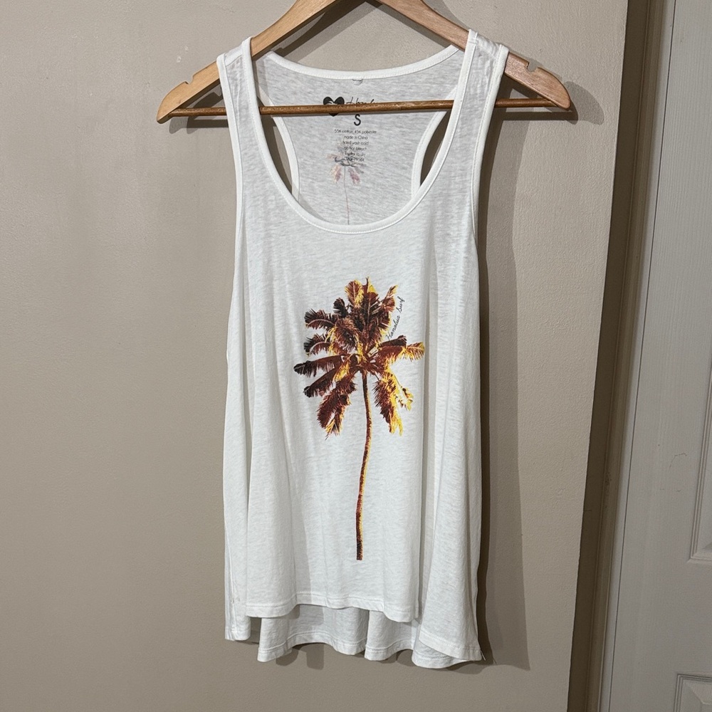 Tropical Palm Graphic Tank Top
